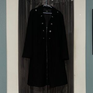 Black Double-Breasted Coat